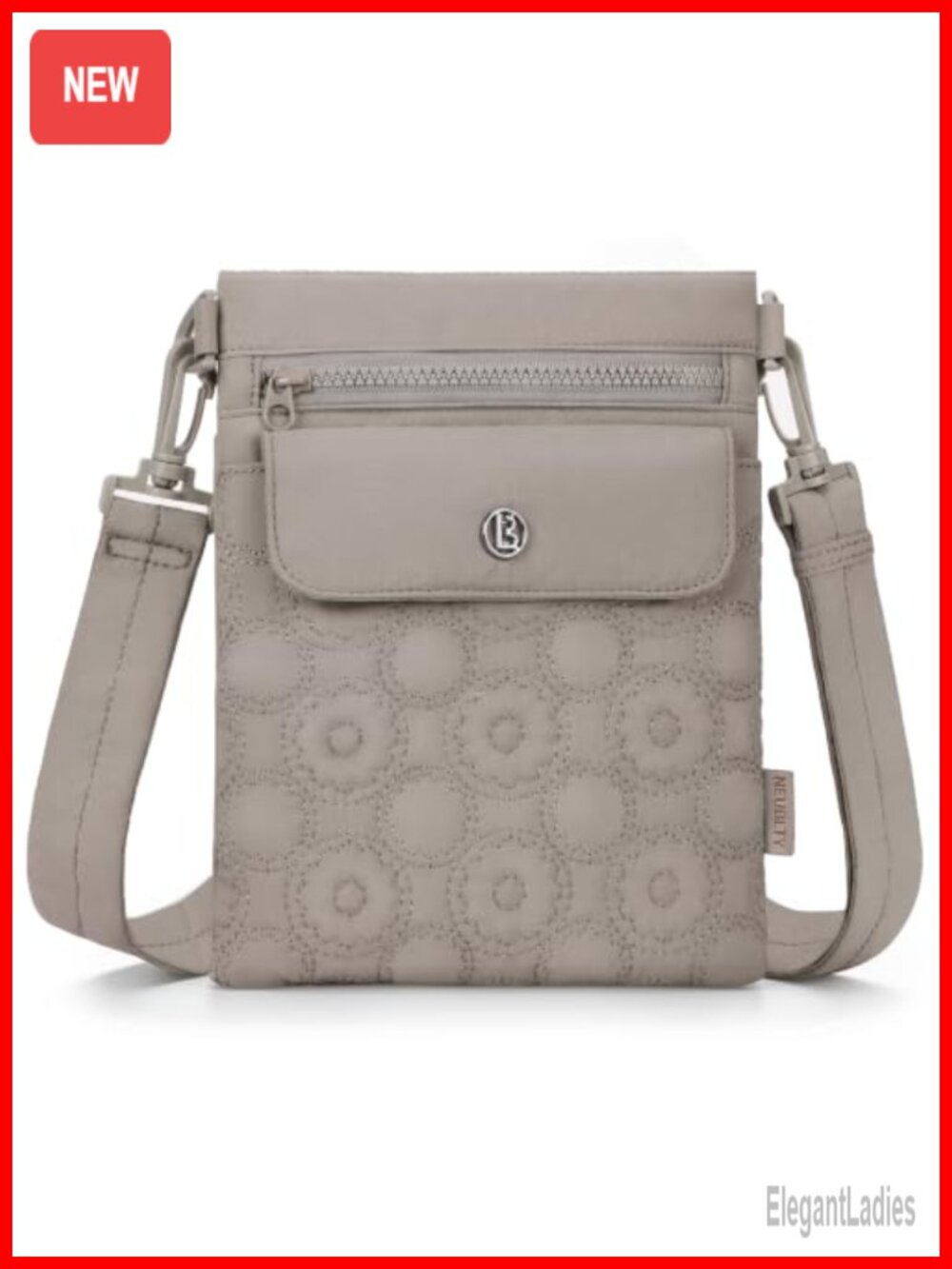 Quilted Nylon Crossbody Bag Puffer Shoulder Purse